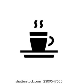 Glaskaffee-Symbol, Vektorgrafik mit Farben
