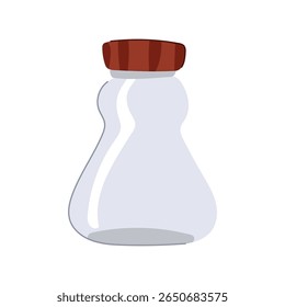 glass coffee jar cartoon. ceramic seal, freshness beans, grounds lid glass coffee jar sign. isolated symbol vector illustration