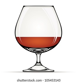 Glass of cognac.
