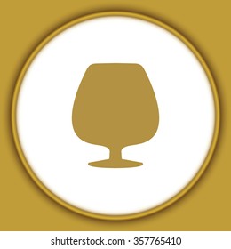 Glass with cognac 