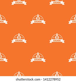 Glass cognac pattern vector orange for any web design best