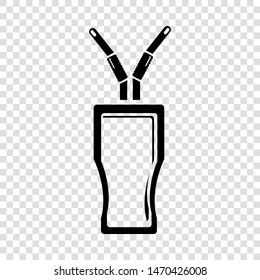 Glass cola icon. Simple illustration of glass cola vector icon for web