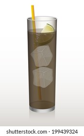 Glass of Cola Refreshment