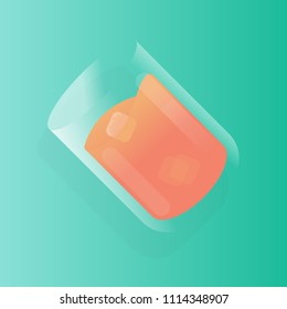 glass of cold drink