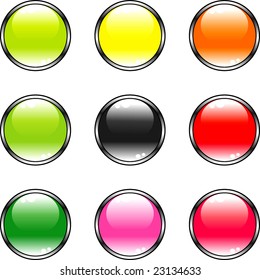 Glass color buttons