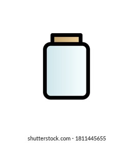 Glass color gradient vector icon