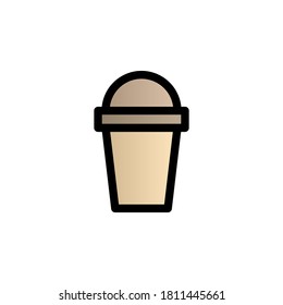 Glass color gradient vector icon