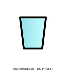Glass color gradient vector icon