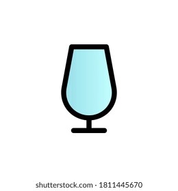 Icono de vector de gradiente de color de vidrio