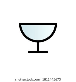 Glass color gradient vector icon