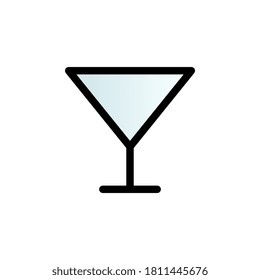 Icono de vector de gradiente de color de vidrio