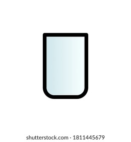 Glass color gradient vector icon