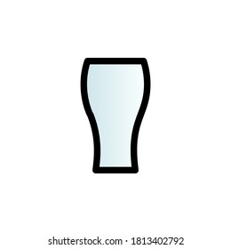 Glass color gradient vector icon