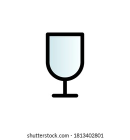 Glass color gradient vector icon