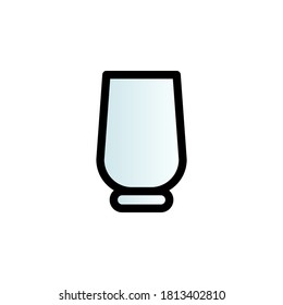 Glass color gradient vector icon