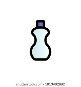 Glass color gradient vector icon