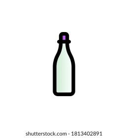 Glass color gradient vector icon