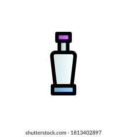 Glass color gradient vector icon