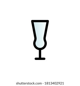 Glass color gradient vector icon