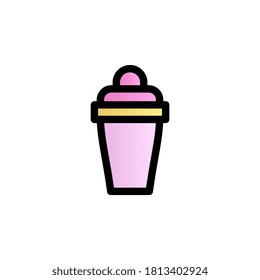 Icono de vector de gradiente de color de vidrio