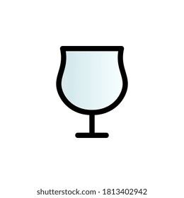 Glass color gradient vector icon