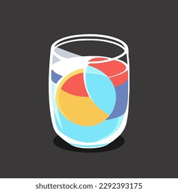 un vaso de zumo de color