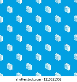 Glass construction block pattern vector seamless blue repeat for any use