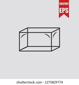 Glass container icon.Vector illustration.