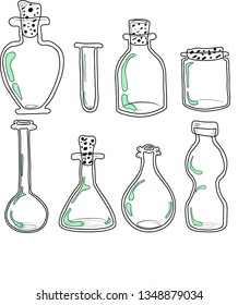 glass containers, glass bottles
