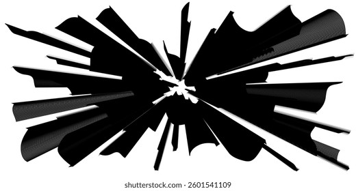 Glass crack broken texture window. Ice glass cracked effect background bullet mirror transparent isolated illustration