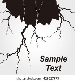 Glass cracked vector illustration