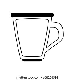 glass cup with beverage icon image 