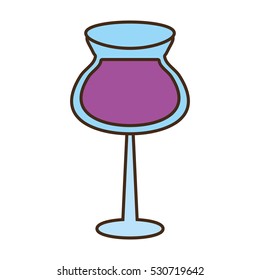 glass cup cocktail drink vector illustration eps 10