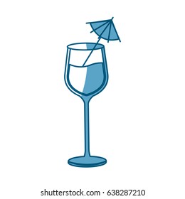 glass cup cocktail umbrella drink line image shadow