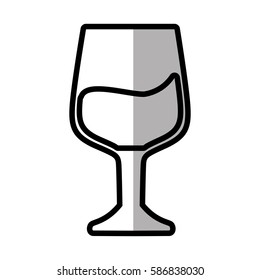 glass cup drink outline vector illustration eps 10