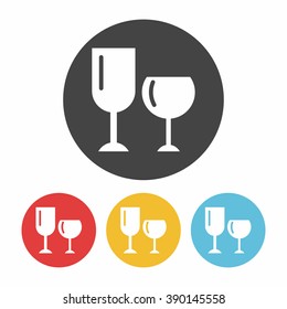 Glass cup icon