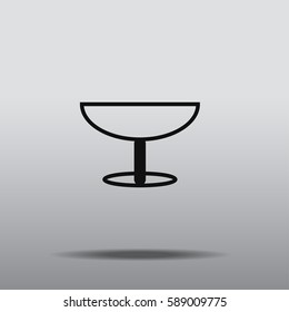 Glass cup icon