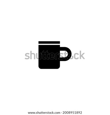 glass cup icon isolated white background EPS 10, vector illustration