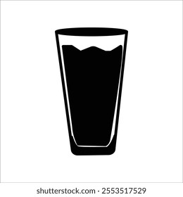 glass cup icon, used for drinking, and this item breaks easily