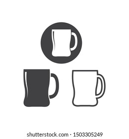 glass cup icon vector illustration design template