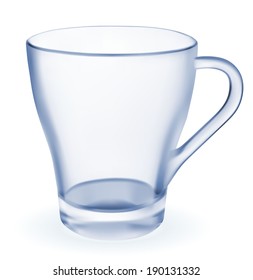 Glass cup. Illustration EPS-10