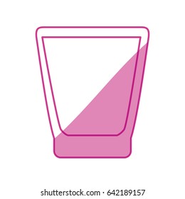 Glass cup isolated