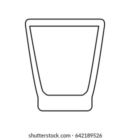 Glass cup isolated
