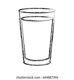 Glass cup isolated