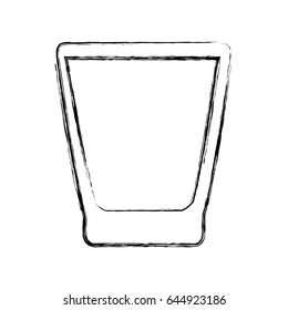 Glass cup isolated