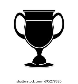 Glass cup isolated