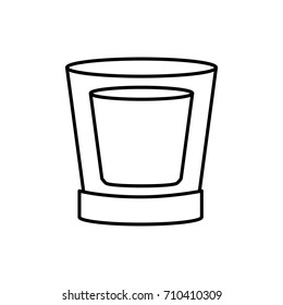 Glass cup isolated