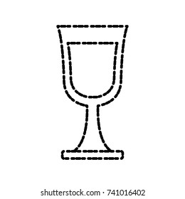 Glass cup isolated