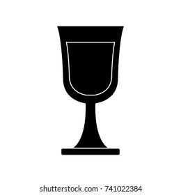 Glass cup isolated