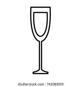 Glass cup isolated